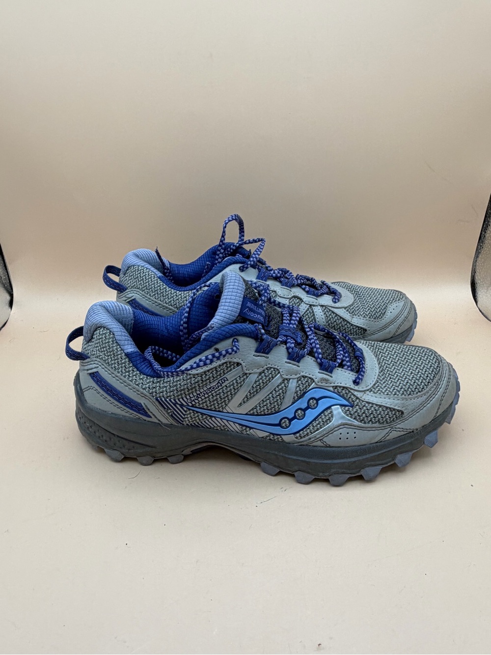 Saucony Excursion TR14 Women’s 7.5 Gray and Blue/Purple Trail Running Sneakers